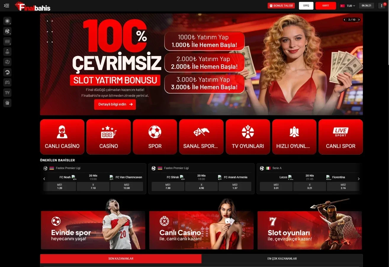 Final Bahis ekran görüntüsü